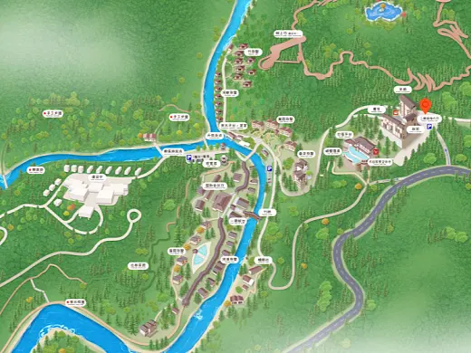西宁结合景区手绘地图智慧导览和720全景技术，可以让景区更加“动”起来，为游客提供更加身临其境的导览体验。
